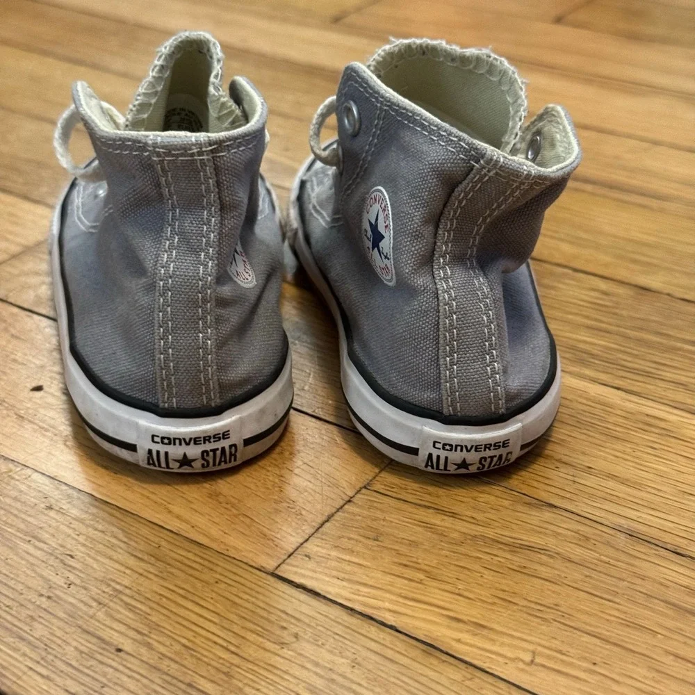 Converse All Star‎ Chuck Taylor High Top Toddler Shoes Gray Size 7 Sneakers